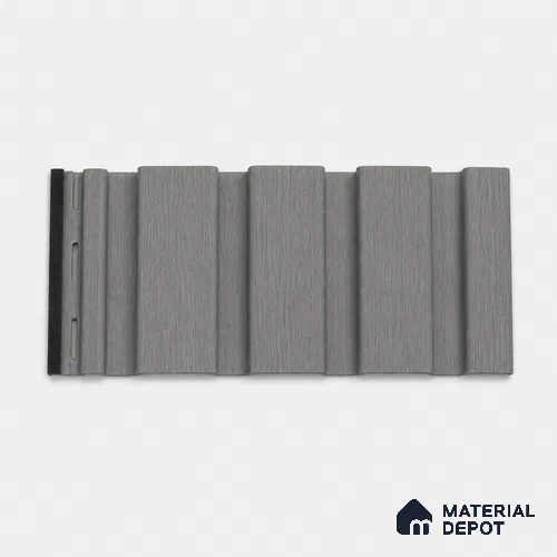 Ashwood Grey 10 ft x 0.86 ft (3060x265 mm) Louvers Design Interior & Exterior Wall & Ceiling Panel - 14 mm | Suitable for Balcony, Facade & Open Area | Width is Subjected to 5% Variation