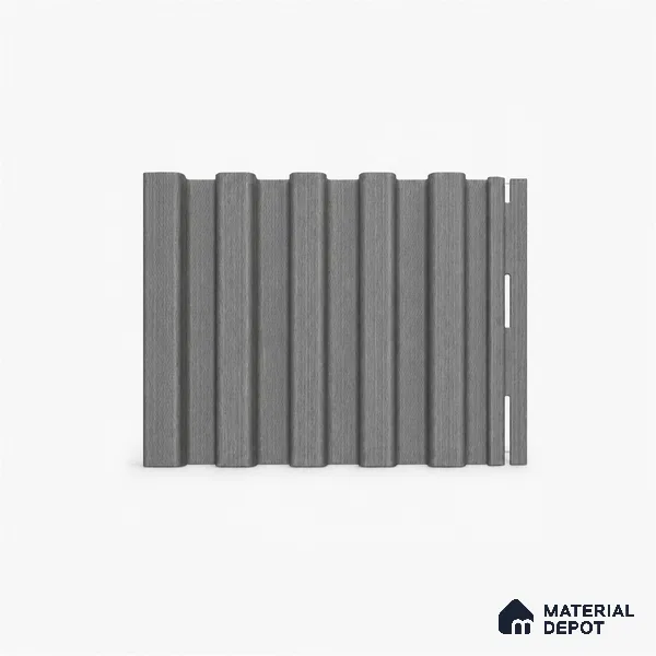 Ashwood Grey 10 ft x 8.2 inch Vertica Design Interior & Exterior Wall & Ceiling Panel - 20 mm | Suitable for Balcony, Facade & Open Area | Width is Subjected to 5% Variation