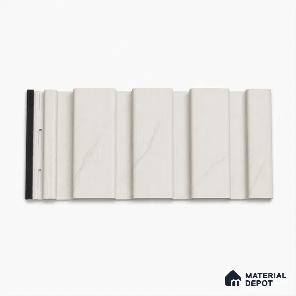 Statuario 10 ft x 0.86 ft (3060x265 mm) Louvers Design Interior & Exterior Wall & Ceiling Panel - 14 mm | Suitable for Balcony, Facade & Open Area | Width is Subjected to 5% Variation
