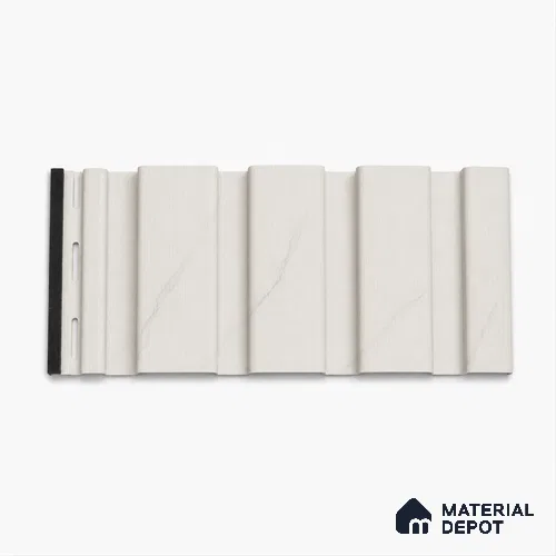 Statuario 10 ft x 0.86 ft (3060x265 mm) Louvers Design Interior & Exterior Wall & Ceiling Panel - 14 mm | Suitable for Balcony, Facade & Open Area | Width is Subjected to 5% Variation