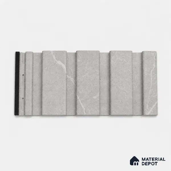 Armani Grey 10 ft x 0.86 ft (3060x265 mm) Louvers Design Interior & Exterior Wall & Ceiling Panel - 14 mm | Suitable for Balcony, Facade & Open Area | Width is Subjected to 5% Variation