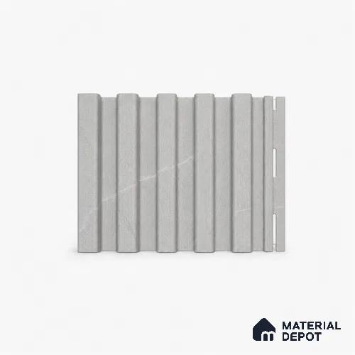 Armani Grey 10 ft x 8.2 inch Vertica Design Interior & Exterior Wall & Ceiling Panel - 20 mm | Suitable for Balcony, Facade & Open Area | Width is Subjected to 5% Variation