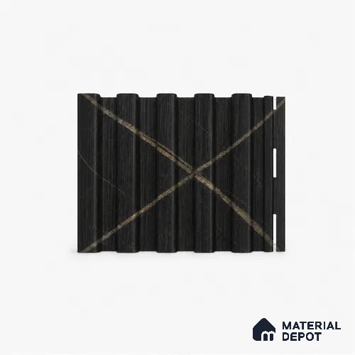 Portoro 10 ft x 8.2 inch Vertica Design Interior & Exterior Wall & Ceiling Panel - 20 mm | Suitable for Balcony, Facade & Open Area | Width is Subjected to 5% Variation