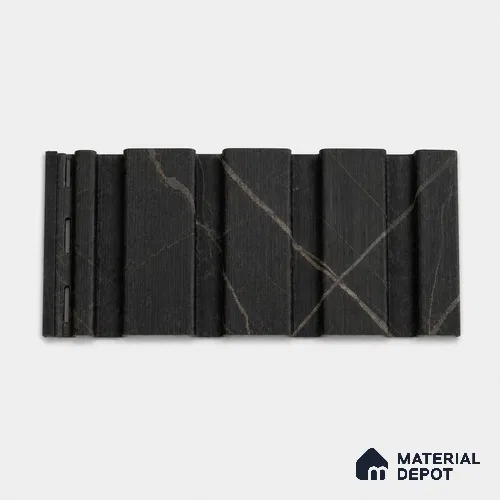 Portoro 10 ft x 0.86 ft (3060x265 mm) Louvers Design Interior & Exterior Wall & Ceiling Panel - 14 mm | Suitable for Balcony, Facade & Open Area | Width is Subjected to 5% Variation