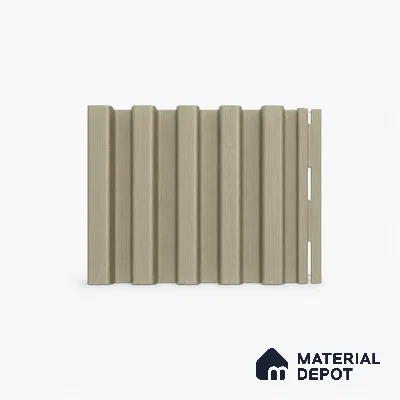 Gold 10 ft x 8.2 inch Vertica Design Interior & Exterior Wall & Ceiling Panel - 20 mm | Suitable for Balcony, Facade & Open Area | Width is Subjected to 5% Variation
