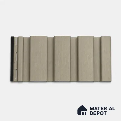 Gold 10 ft x 0.86 ft (3060x265 mm) Louvers Design Interior & Exterior Wall & Ceiling Panel - 14 mm | Suitable for Balcony, Facade & Open Area | Width is Subjected to 5% Variation