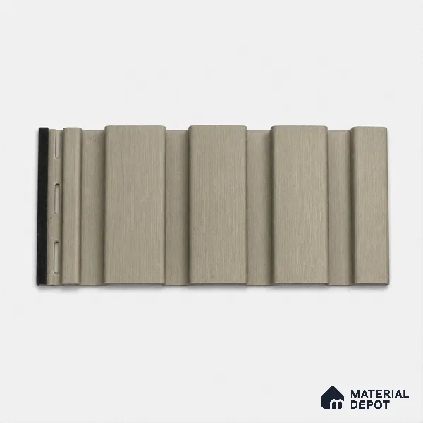Gold 10 ft x 0.86 ft (3060x265 mm) Louvers Design Interior & Exterior Wall & Ceiling Panel - 14 mm | Suitable for Balcony, Facade & Open Area | Width is Subjected to 5% Variation