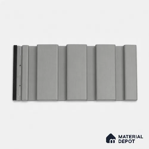 Silver 10 ft x 0.86 ft (3060x265 mm) Louvers Design Interior & Exterior Wall & Ceiling Panel - 14 mm | Suitable for Balcony, Facade & Open Area | Width is Subjected to 5% Variation