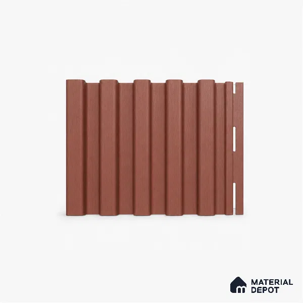 Copper 10 ft x 8.2 inch Vertica Design Interior & Exterior Wall & Ceiling Panel - 20 mm | Suitable for Balcony, Facade & Open Area | Width is Subjected to 5% Variation