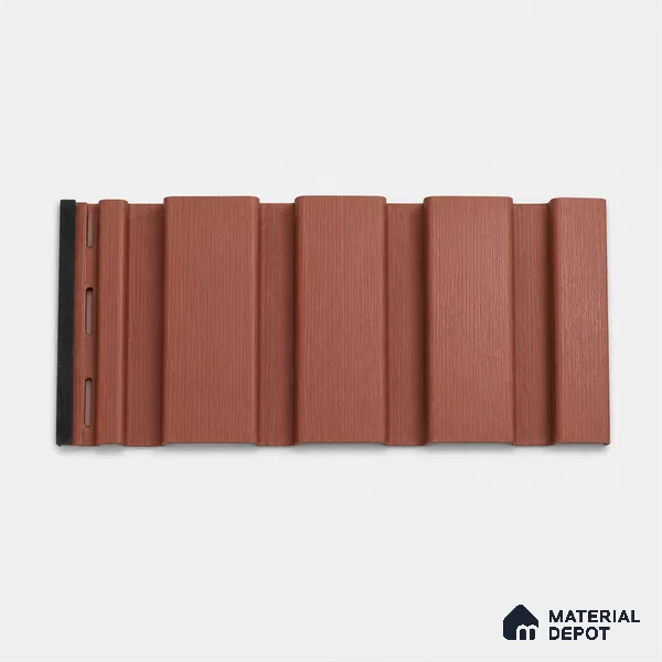 Copper 10 ft x 0.86 ft (3060x265 mm) Louvers Design Interior & Exterior Wall & Ceiling Panel - 14 mm | Suitable for Balcony, Facade & Open Area | Width is Subjected to 5% Variation