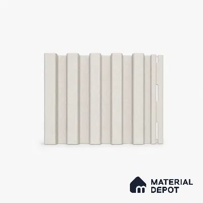 Pearl 10 ft x 8.2 inch Vertica Design Interior & Exterior Wall & Ceiling Panel - 20 mm | Suitable for Balcony, Facade & Open Area | Width is Subjected to 5% Variation
