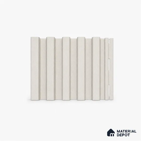 Pearl 10 ft x 8.2 inch Vertica Design Interior & Exterior Wall & Ceiling Panel - 20 mm | Suitable for Balcony, Facade & Open Area | Width is Subjected to 5% Variation