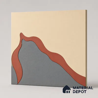 Terra Flow Abstract 3D 6 ft x 4 ft 8 inch CNC Made HDHMR Panel - 17 mm