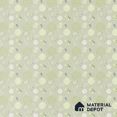 Tools for Adventure Green Soft Feel Kids Room Wallpaper - 10 Meter x 19.68 Inches, 54 Sq. Ft. (Min. 15% Wastage)