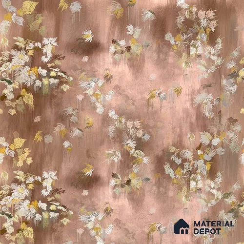Worth It, Abstract Pattern Wallpaper Design for Walls, Pink Sukoon Series Handmade Abstract Design (Customised Size Wallpaper)