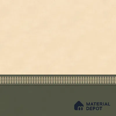 WP 03268 B | Viram | Beige & Olive Two-Tone Border Panel Plain Look Wallpaper Handmade (Customised Size)