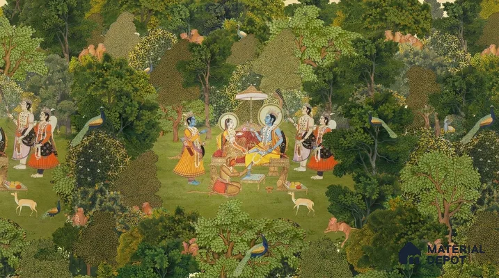Van Raag Customized Wallpaper Sandstone(Super Luxury)
