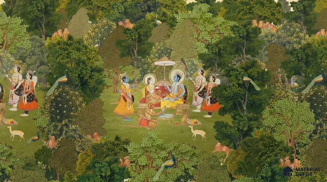 Van Raag Customized Wallpaper Sandstone(Super Luxury)