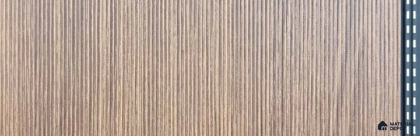 PN 07747 Wood Look Louver 8 ft x 1 ft Texture Finish  - 4 mm | Suitable for Feature Wall, TV Unit & Living Room