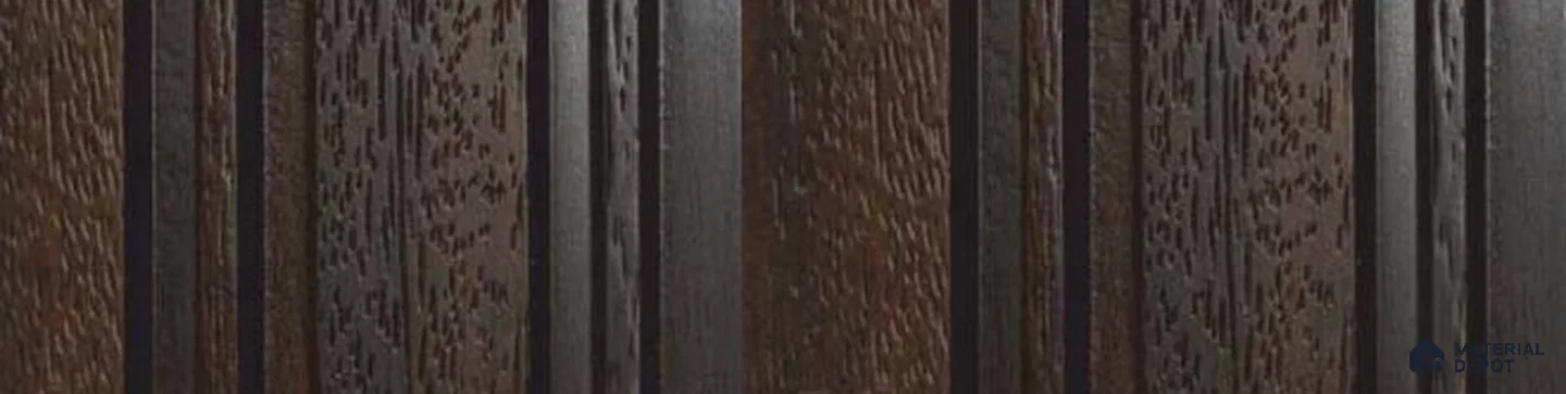 PN 07665 Wood Look Louver 8 ft x 0.83 ft Texture Finish - 10 mm | Suitable for Feature Wall, TV Unit & Living Room