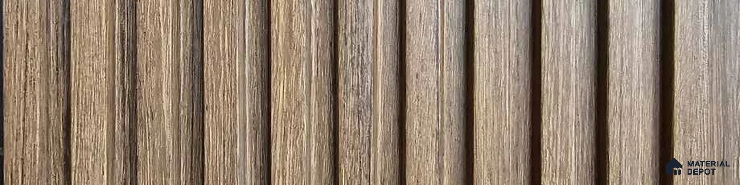 PN 07674 Wood Look Louver 9.5 ft x 0.83 ft Texture Finish - 10 mm | Suitable for Feature Wall, TV Unit & Living Room