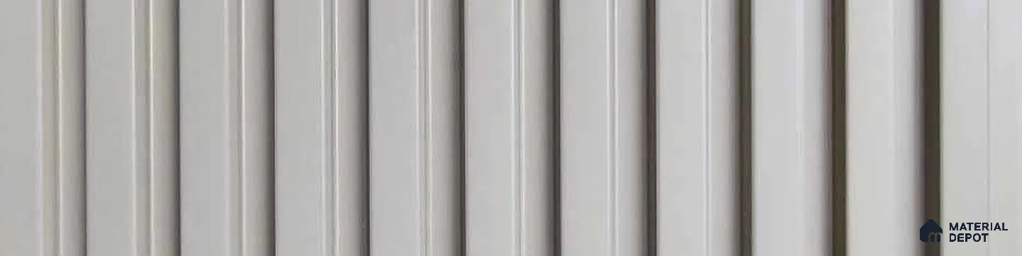 PN 07677 Solid Colors Look Louver 9.5 ft x 0.83 ft Texture Finish - 10 mm | Suitable for Feature Wall, TV Unit & Living Room