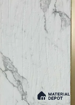 PN 07773 Marble Look Louver 8 ft x 2 ft Texture Finish  - 4 mm | Suitable for Feature Wall, TV Unit & Living Room