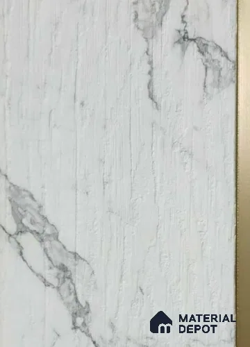 PN 07773 Marble Look Louver 8 ft x 2 ft Texture Finish  - 4 mm | Suitable for Feature Wall, TV Unit & Living Room