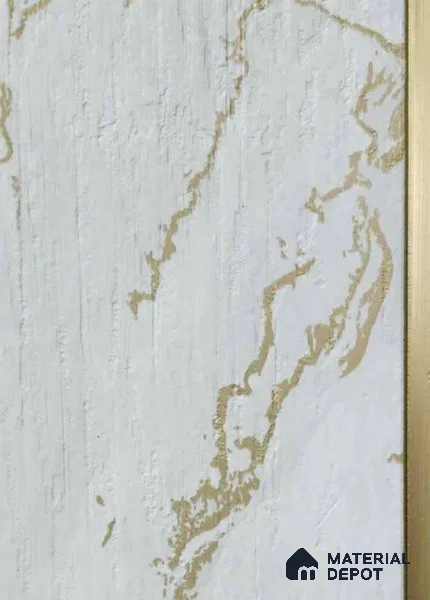 PN 07774 Marble Look Louver 8 ft x 2 ft Texture Finish - 4 mm | Suitable for Feature Wall, TV Unit & Living Room