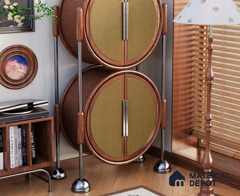 LM 25268 Cane Look Decorative Laminate 11.5 ft x 3 ft Texture Finish  - 1 mm | Suitable for Feature Wall, TV Unit & Living Room