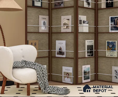 LM 25270 Cane Look Decorative Laminate 11.5 ft x 3 ft Texture Finish  - 1 mm | Suitable for Feature Wall, TV Unit & Living Room