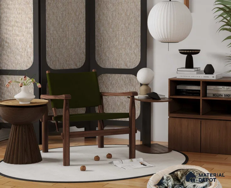 LM 25248 Cane Look Decorative Laminate 11.5 ft x 3 ft Texture Finish  - 1 mm | Suitable for Feature Wall, TV Unit & Living Room