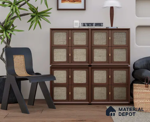 LM 25250 Cane Look Decorative Laminate 11.5 ft x 3 ft Texture Finish  - 1 mm | Suitable for Feature Wall, TV Unit & Living Room