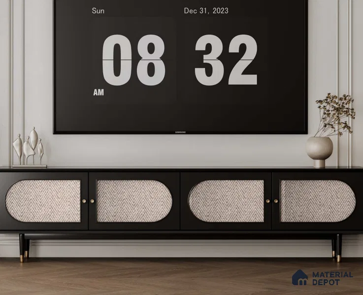 LM 25252 Cane Look Decorative Laminate 11.5 ft x 3 ft Texture Finish  - 1 mm | Suitable for Feature Wall, TV Unit & Living Room