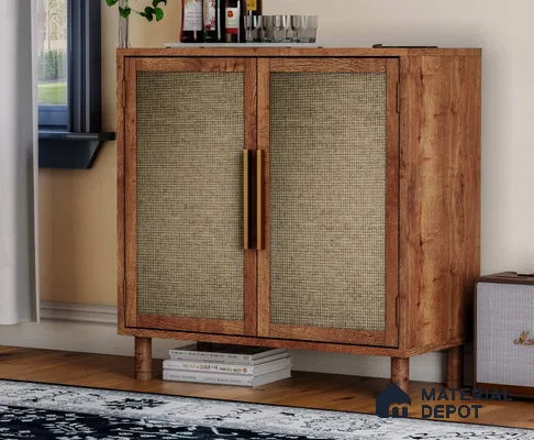 LM 25258 Cane Look Decorative Laminate 11.5 ft x 3 ft Texture Finish  - 1 mm | Suitable for Feature Wall, TV Unit & Living Room