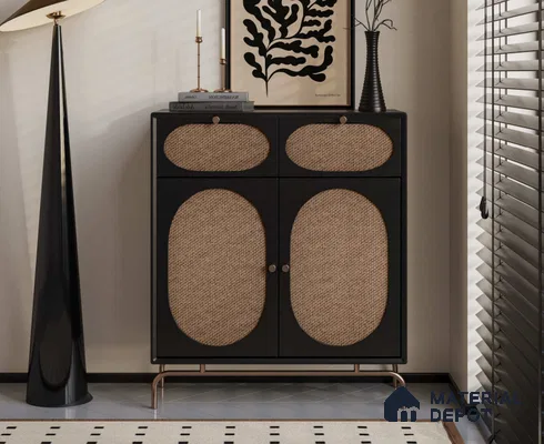 LM 25280 Cane Look Decorative Laminate 11.5 ft x 3 ft Texture Finish  - 1 mm | Suitable for Feature Wall, TV Unit & Living Room