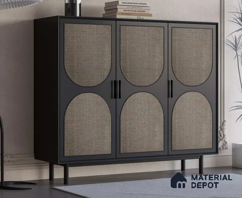 LM 25277 Cane Look Decorative Laminate 11.5 ft x 3 ft Texture Finish  - 1 mm | Suitable for Feature Wall, TV Unit & Living Room