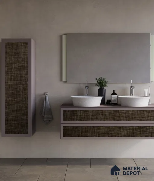 LM 25290 Cane Look Decorative Laminate 9.8 ft x 4 ft Texture Finish  - 1 mm | Suitable for Feature Wall, TV Unit & Living Room