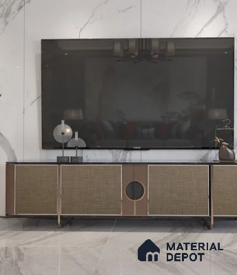 LM 25295 Cane Look Decorative Laminate 9.8 ft x 4 ft Texture Finish  - 1 mm | Suitable for Feature Wall, TV Unit & Living Room