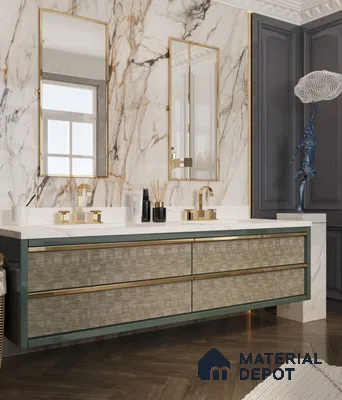LM 25296 Cane Look Decorative Laminate 9.8 ft x 4 ft Texture Finish  - 1 mm | Suitable for Feature Wall, TV Unit & Living Room