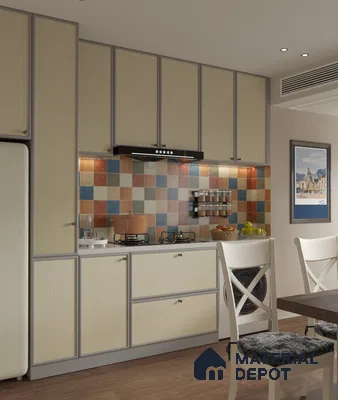 LM 25298 Cane Look Decorative Laminate 9.8 ft x 4 ft Texture Finish  - 1 mm | Suitable for Feature Wall, TV Unit & Living Room
