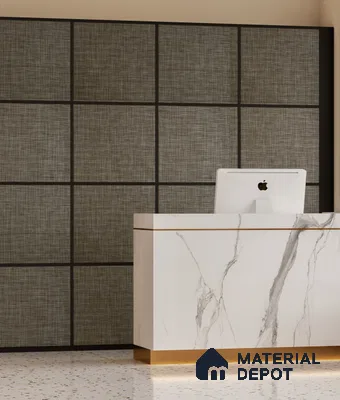 LM 25301 Cane Look Decorative Laminate 9.8 ft x 4 ft Texture Finish  - 1 mm | Suitable for Feature Wall, TV Unit & Living Room