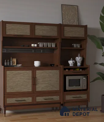 LM 25302 Cane Look Decorative Laminate 9.8 ft x 4 ft Texture Finish  - 1 mm | Suitable for Feature Wall, TV Unit & Living Room