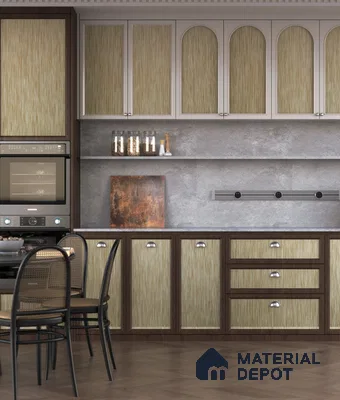 LM 25303 Cane Look Decorative Laminate 9.8 ft x 4 ft Texture Finish  - 1 mm | Suitable for Feature Wall, TV Unit & Living Room