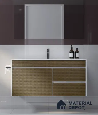 LM 25307 Cane Look Decorative Laminate 9.8 ft x 4 ft Texture Finish  - 1 mm | Suitable for Feature Wall, TV Unit & Living Room
