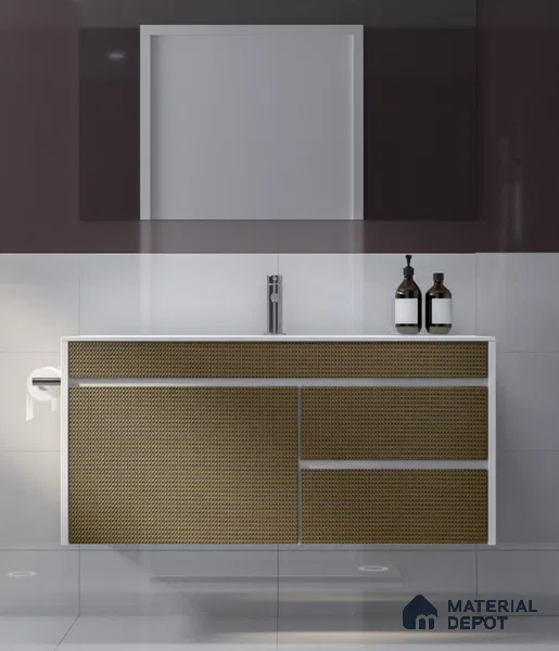 LM 25307 Cane Look Decorative Laminate 9.8 ft x 4 ft Texture Finish  - 1 mm | Suitable for Feature Wall, TV Unit & Living Room