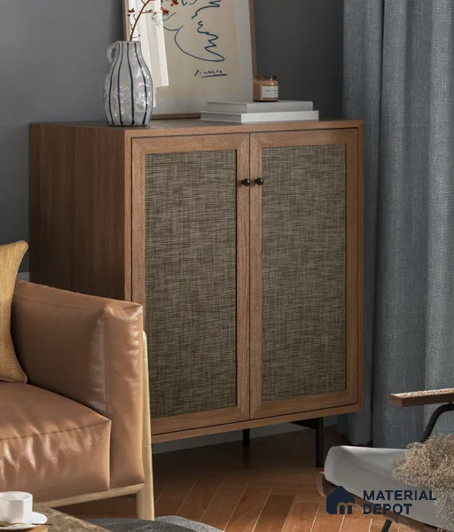 LM 25308 Cane Look Decorative Laminate 9.8 ft x 4 ft Texture Finish  - 1 mm | Suitable for Feature Wall, TV Unit & Living Room