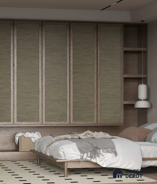 LM 25309 Cane Look Decorative Laminate 9.8 ft x 4 ft Texture Finish  - 1 mm | Suitable for Feature Wall, TV Unit & Living Room