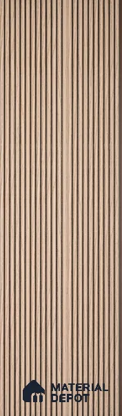Brown Wooden Louver PN 00532 8 ft x 6.2 inch Charcoal Panel - 6 mm | Suitable for Feature Wall, TV Unit & Living Room | Width is Subjected to 5% Variation
