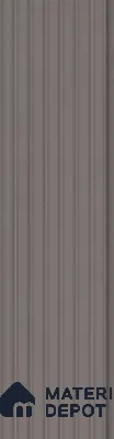 Brown Plain Colour Louver PN 00631 8 ft x 4 inch Charcoal Panel - 11 mm | Suitable for Feature Wall, TV Unit & Living Room | Width is Subjected to 5% Variation